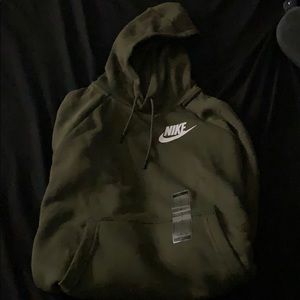 Womens Nike Olive Green Hoodie